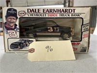 Dale Earnhardt #3 Chevrolet Tahoe truck bank