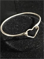 Sterling silver heart bracelet needs Cleaned