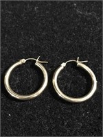 14k Yellow gold hoop earrings 2g