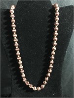 Soft brown beaded necklace