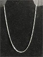 Sterling silver Figaro chain necklace 7.3g