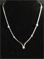 Sarah Cov Necklace with turquoise stones