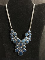 Chunky blue necklace