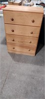 4 Drawer Wood Chest   Good  Solid Chest