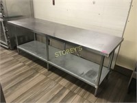 8' x 30 S/S Work Table