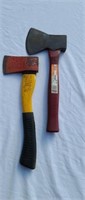 Two hatchet Craftsman & fiber glass hatchet.