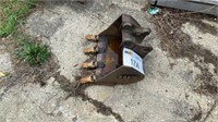 18" WB Mini Excavator Bucket,