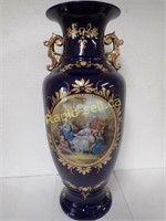 Vintage Limoges Cobalt Blue Vase / Urn