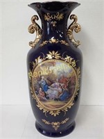 Vintage Limoges Cobalt Blue Vase / Urn