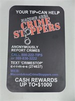 Metal Crime Stoppers Sign