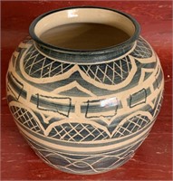 Pottery vase - signed