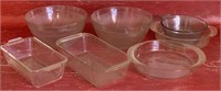 Pyrex dishes/ glass bowls
