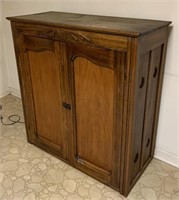 Antique solid wood farmhouse cabinet