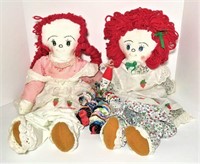 Raggedy Ann and Strawberry Shortcake Dolls
