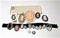 Cameo Brooches and Pendants