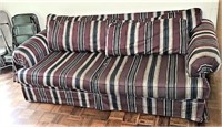 Oxford Striped Upholstered Couch