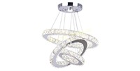 Dixun $118 Retail LED Chandeliers 3 Rings LED