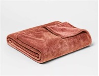 Threshold Microplush Blanket Colonial Rose- queen