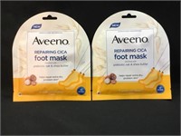 Aveeno repairing cica foot masks , set of 2