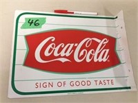 Coca-Cola Metal Flange Sign 2 Sided