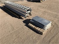 (2) Pallets - 6 Cable Trays, Aluminum Plates