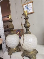 pair of mid century lamps