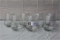 7 -  Glass Candle Holders