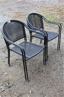 4 - Steel Patio Chairs