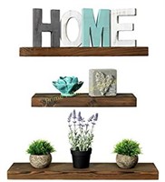Rustic $68 Retail Farmhouse 3 Tier Floating Wood