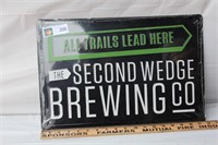 Second Wedge Brewery Sign