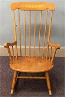 Large Sturdy Wood Rocking Chair 21" X 42"