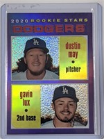 2020 Topps Rookie Stars Dodgers Dustin May, Gavin