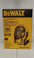 DeWalt 11" 20v cordless/corded jobsite fan