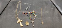 Cross's & Rosary  on Chains