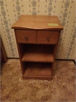 Wood Bedside Stand, 16 x 27 x 14inches