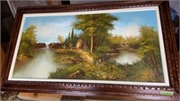 Large landscape painting 57x32.5 inches