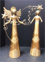 Pair of Pier 1 Tin Angels