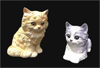 Danbury Mint Pair of Porcelain Cats