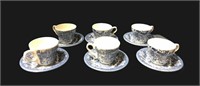 English Ironstone Tea Cups & Saucers