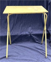Vintage Yellow Folding Table
