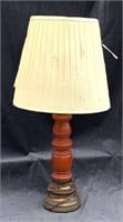 Vintage Wood & Metal Lamp