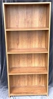 Brown 4-Shelf Bookcase