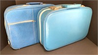 Vintage Blue Suitcases