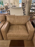 Distinctions Brown Leather Oversized Seat