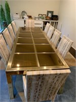 Ellison's Vintage Mirrored Dining Table w/ Chairs