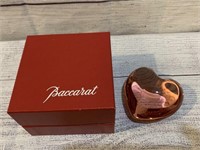Baccarat Crystal Heart w/ Box