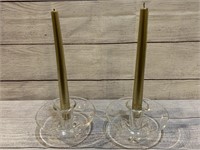 Steuben Candle Stick Holders