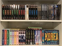 VHS & DVD Lot w/ Rewinder
