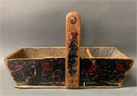 Exceptional Folk Art Original Paint Tray