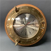 Brass Ships Time Porthole Clock